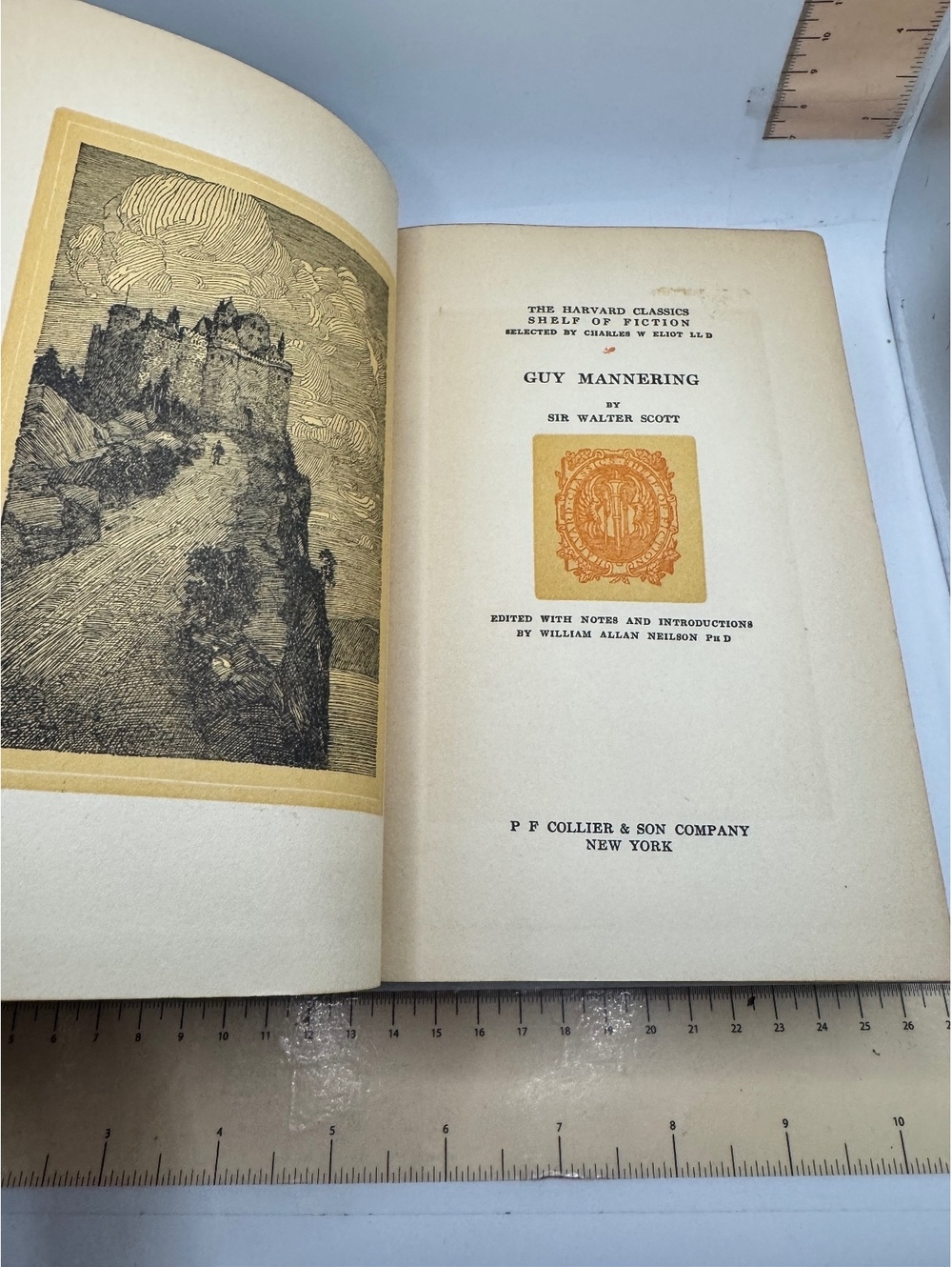 Vintage 1917 Guy Mannering by Sir Walter Scott - Harvard Classics Edition